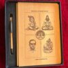 Personalized wooden engraved diary and pen gift set with custom photo and name – premium bamboo diary gift India