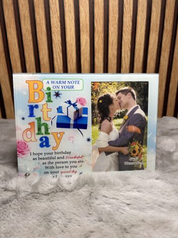 Personalized Birthday Photo Frame with Message- Modakseja