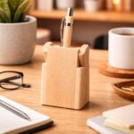 Engravable Wooden Single Pen Stand - Modakseja