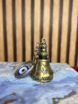 Guardian Bell Keychain with Evil Eye Charm- Modakseja