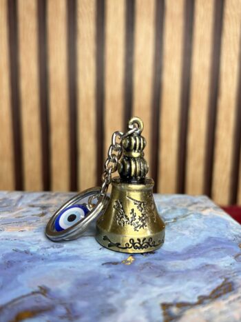 Guardian Bell Keychain with Evil Eye Charm- Modakseja