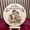 Round Moulded Engravable Plaque – 6x6 Inch Premium Wooden Plaque