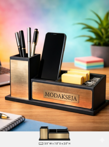 Customized Executive Desk Organizer with Pen Holder - Modakseja