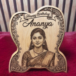 butterfly engravable plaque – 7x6 inch premium wooden personalized plaque
