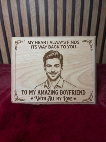 Rectangle Moulded Plaque – 8x6 Inch Premium Wooden Engraving Plaque