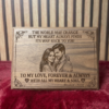 Rectangle Moulded Plaque – 10x6 Inch Premium Wooden Engraving Plaque