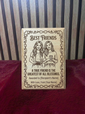 Rectangle Moulded Plaque – 4x6 Inch Premium Wooden Engraving Plaque