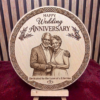 Round Moulded Engravable Plaque – 7.5x7.5 Inch Premium Wooden Plaque