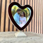 Customized Heart Shape Magic Mirror with Your Photo