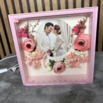 Personalized Pink Square Floral Photo Frame - Modakseja