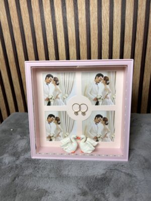 Personalized Pink Square LED Collage Photo Frame -Modakseja