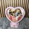 pink heart led frame with personalized photo