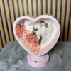pink heart led frame with personalized photo