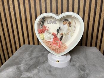 White Heart LED Frame with personalized photo - Modakseja