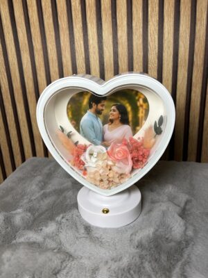 White Heart LED Frame with personalized photo - Modakseja