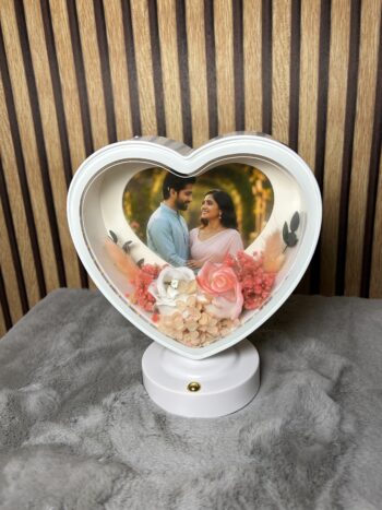 White Heart LED Frame with personalized photo - Modakseja